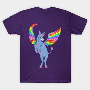 Unicorn donkey with wings T-Shirt